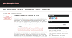 Desktop Screenshot of freeonlinefaxservice.org